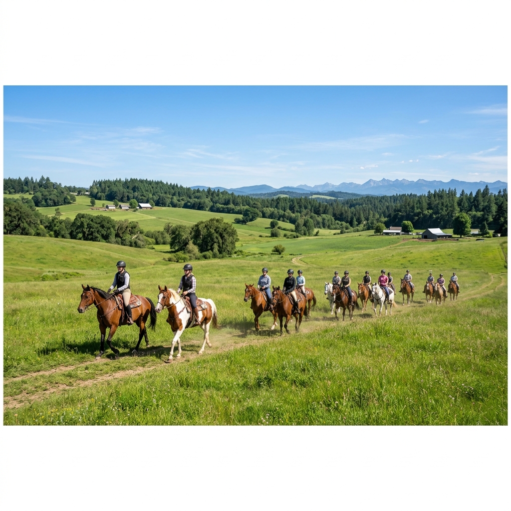 Horseback rides at the ranch